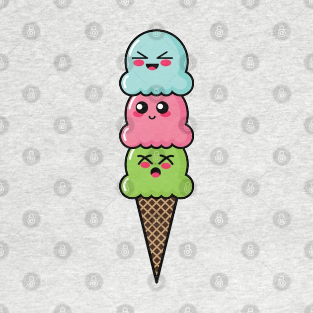 Cute Ice Cream Cone by lisanisafazrin